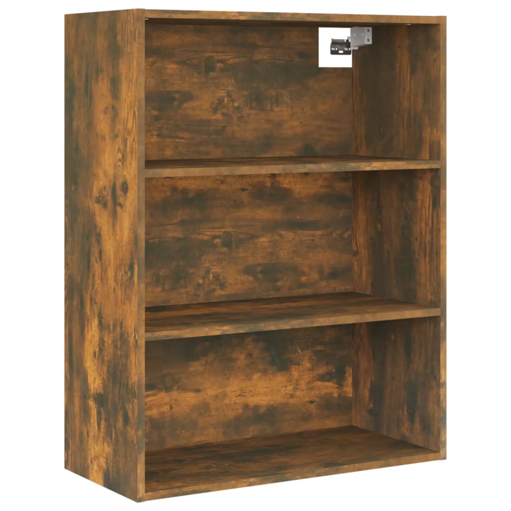 vidaXL Meuble haut chêne fumé 69,5x32,5x90 cm