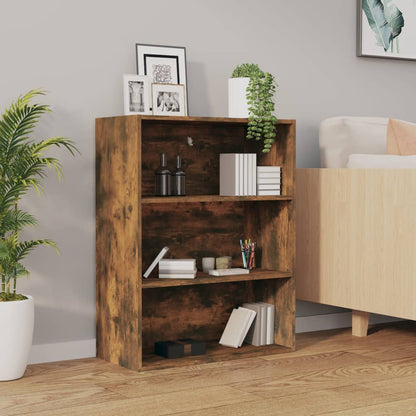 vidaXL Meuble haut chêne fumé 69,5x32,5x90 cm