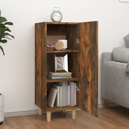 vidaXL Sideboard Räuchereiche 34,5x34x90 cm Holzwerkstoff