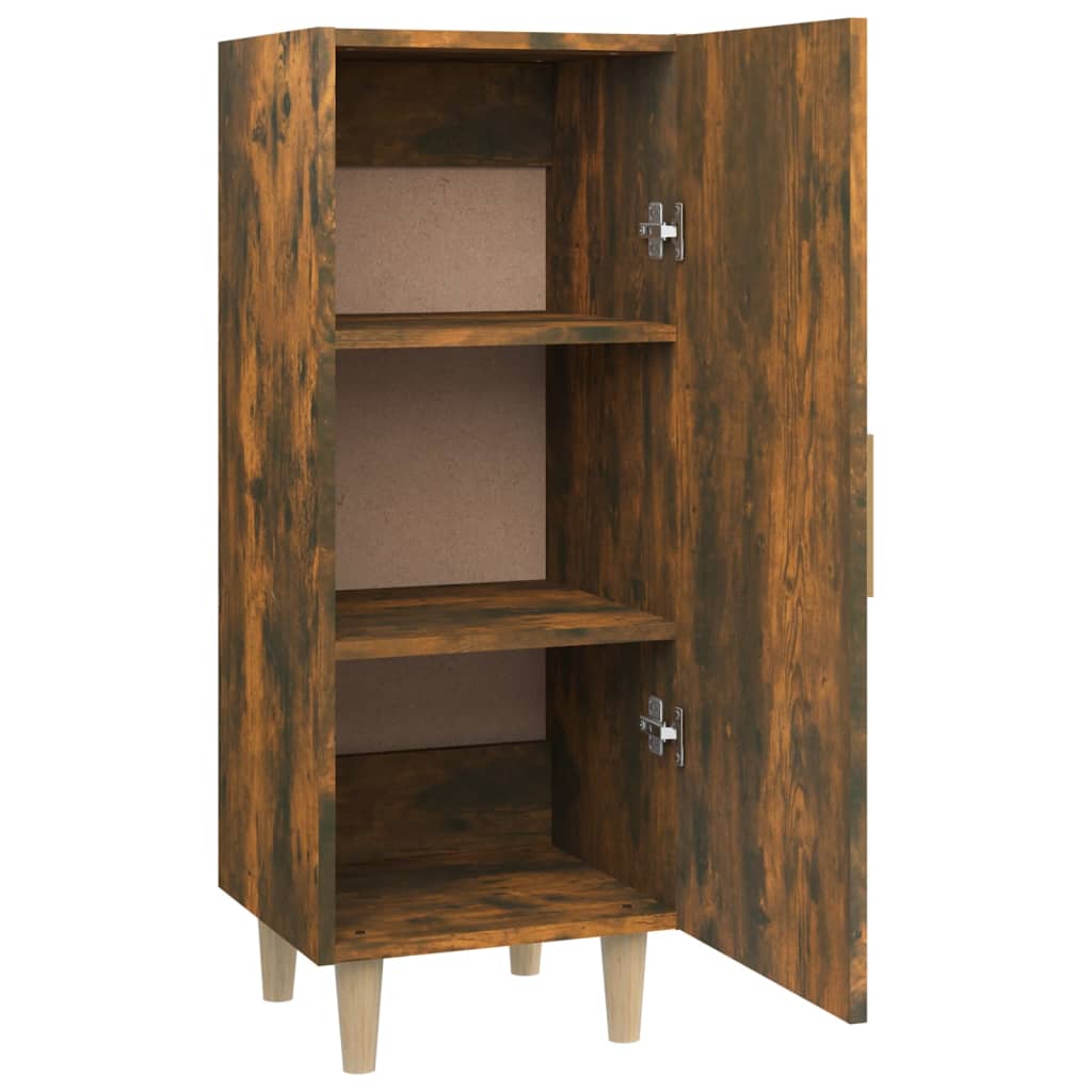 vidaXL Sideboard Räuchereiche 34,5x34x90 cm Holzwerkstoff