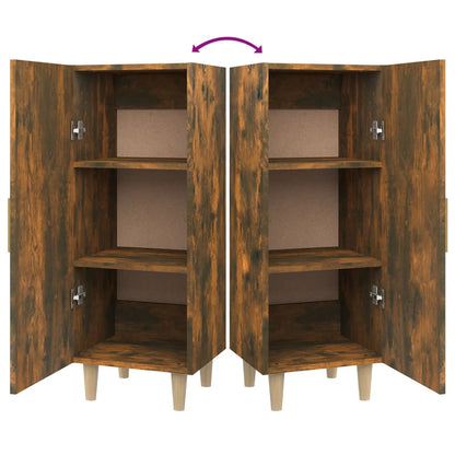 vidaXL Sideboard Räuchereiche 34,5x34x90 cm Holzwerkstoff