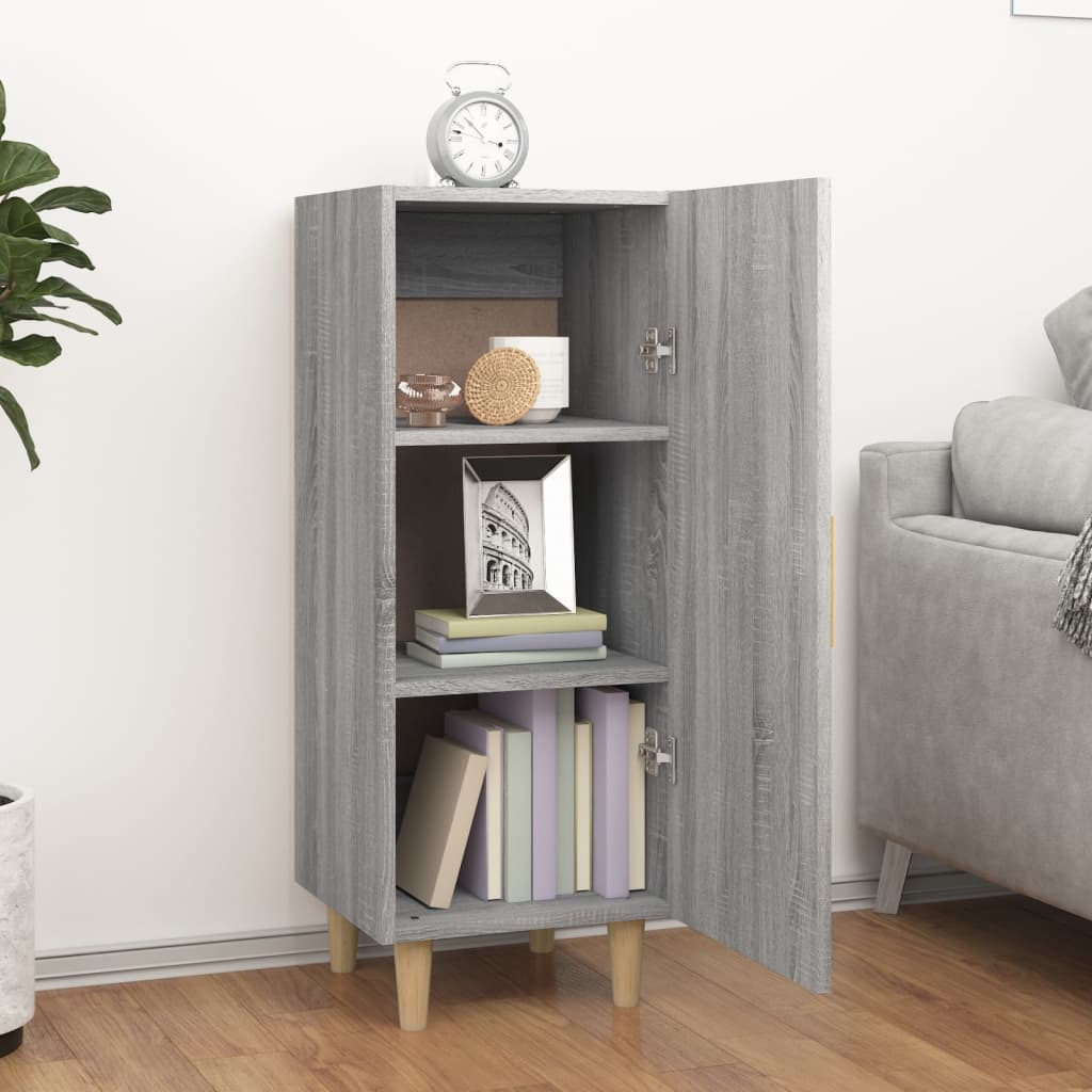 vidaXL Bahut gris Sonoma 34,5x34x90 cm Bois d'ingénierie