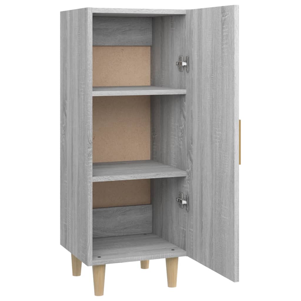 vidaXL Bahut gris Sonoma 34,5x34x90 cm Bois d'ingénierie