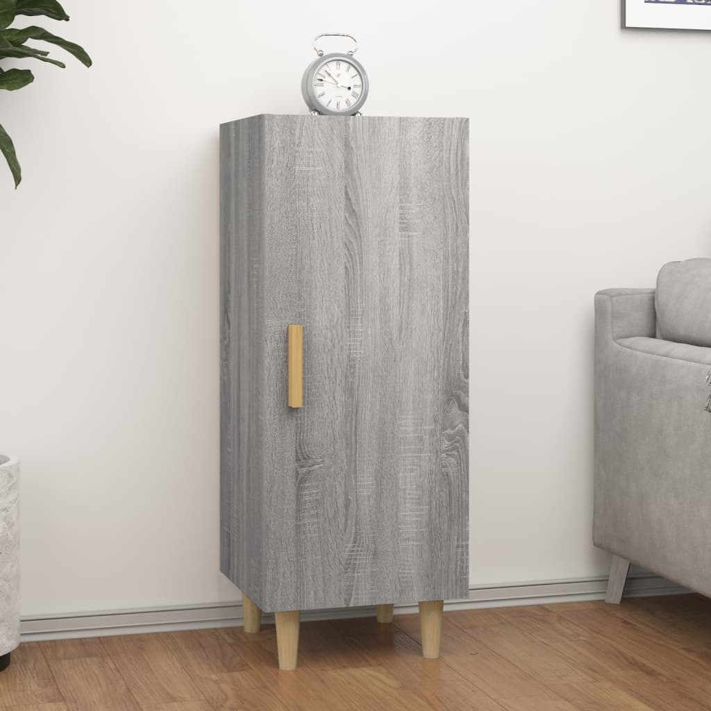 vidaXL Bahut gris Sonoma 34,5x34x90 cm Bois d'ingénierie