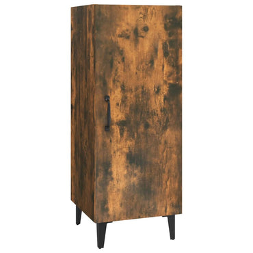 vidaXL Commode Chêne fumé 34,5x34x90 cm Bois d'ingénierie