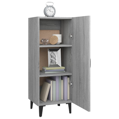 vidaXL Bahut gris Sonoma 34,5x34x90 cm Bois d'ingénierie
