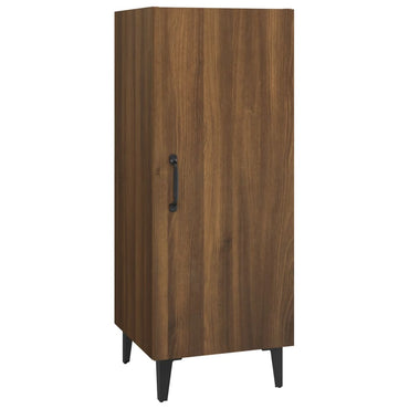 vidaXL Commode Effet chêne marron 34,5x34x90 cm Bois d'ingénierie