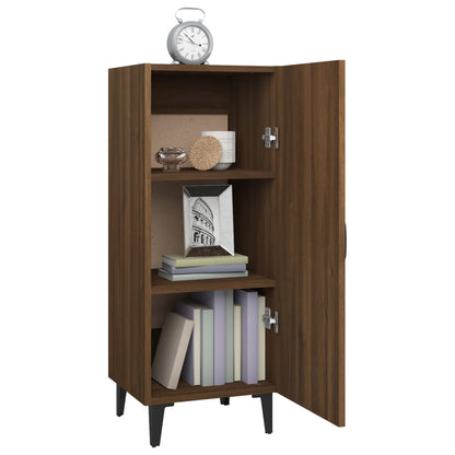 vidaXL Commode Effet chêne marron 34,5x34x90 cm Bois d'ingénierie
