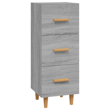 vidaXL Bahut gris Sonoma 34,5x34x90 cm Bois d'ingénierie