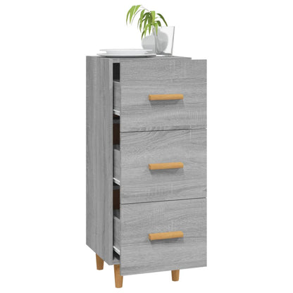 vidaXL Sideboard Grau Sonoma 34,5x34x90 cm Holzwerkstoff