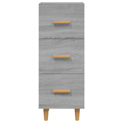 vidaXL Sideboard Grau Sonoma 34,5x34x90 cm Holzwerkstoff