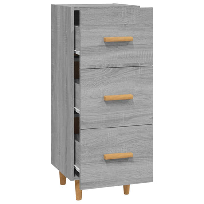 vidaXL Sideboard Grau Sonoma 34,5x34x90 cm Holzwerkstoff