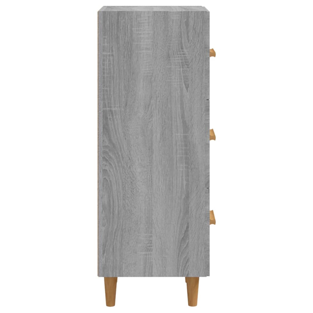 vidaXL Sideboard Grau Sonoma 34,5x34x90 cm Holzwerkstoff