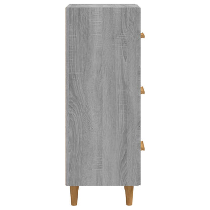 vidaXL Sideboard Grau Sonoma 34,5x34x90 cm Holzwerkstoff