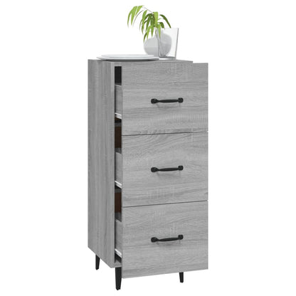 vidaXL Bahut gris Sonoma 34,5x34x90 cm Bois d'ingénierie