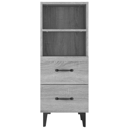 vidaXL Bahut gris Sonoma 34,5x34x90 cm Bois d'ingénierie
