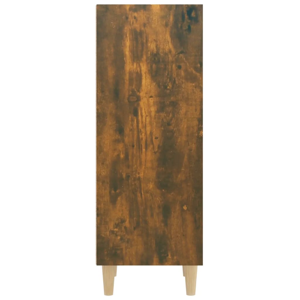vidaXL Buffet chêne fumé 34,5x32,5x90 cm Bois d'ingénierie