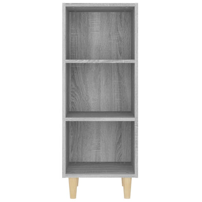 vidaXL Sideboard Grau Sonoma 34,5x32,5x90 cm Holzwerkstoff