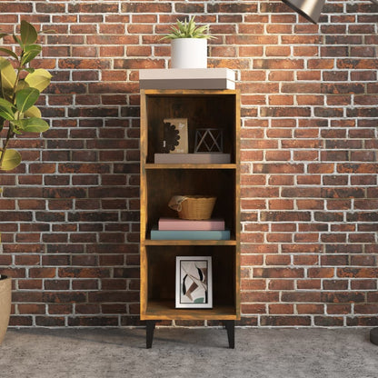 vidaXL Buffet chêne fumé 34,5x32,5x90 cm Bois d'ingénierie