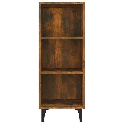 vidaXL Buffet chêne fumé 34,5x32,5x90 cm Bois d'ingénierie