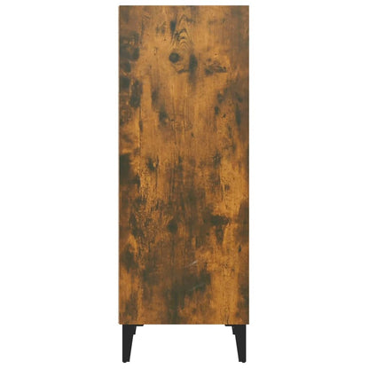 vidaXL Buffet chêne fumé 34,5x32,5x90 cm Bois d'ingénierie