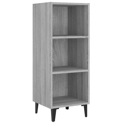 vidaXL Commode Gris Sonoma 34,5x32,5x90 cm Bois d'ingénierie