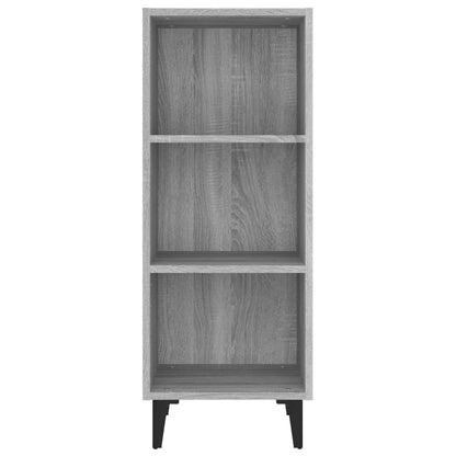 vidaXL Commode Gris Sonoma 34,5x32,5x90 cm Bois d'ingénierie