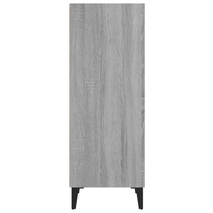 vidaXL Commode Gris Sonoma 34,5x32,5x90 cm Bois d'ingénierie