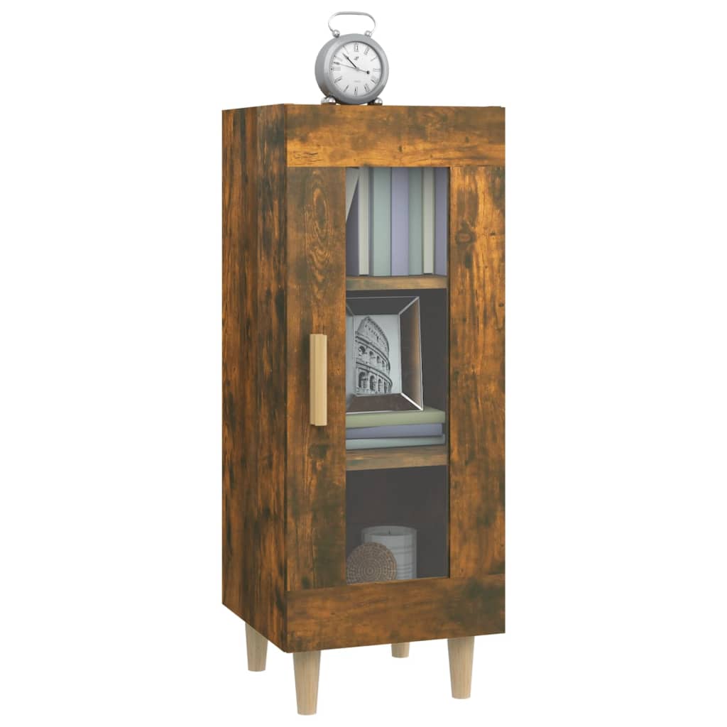 vidaXL Sideboard Räuchereiche 34,5x34x90 cm Holzwerkstoff