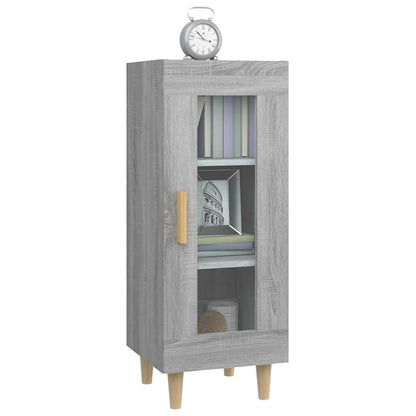 vidaXL Bahut gris Sonoma 34,5x34x90 cm Bois d'ingénierie