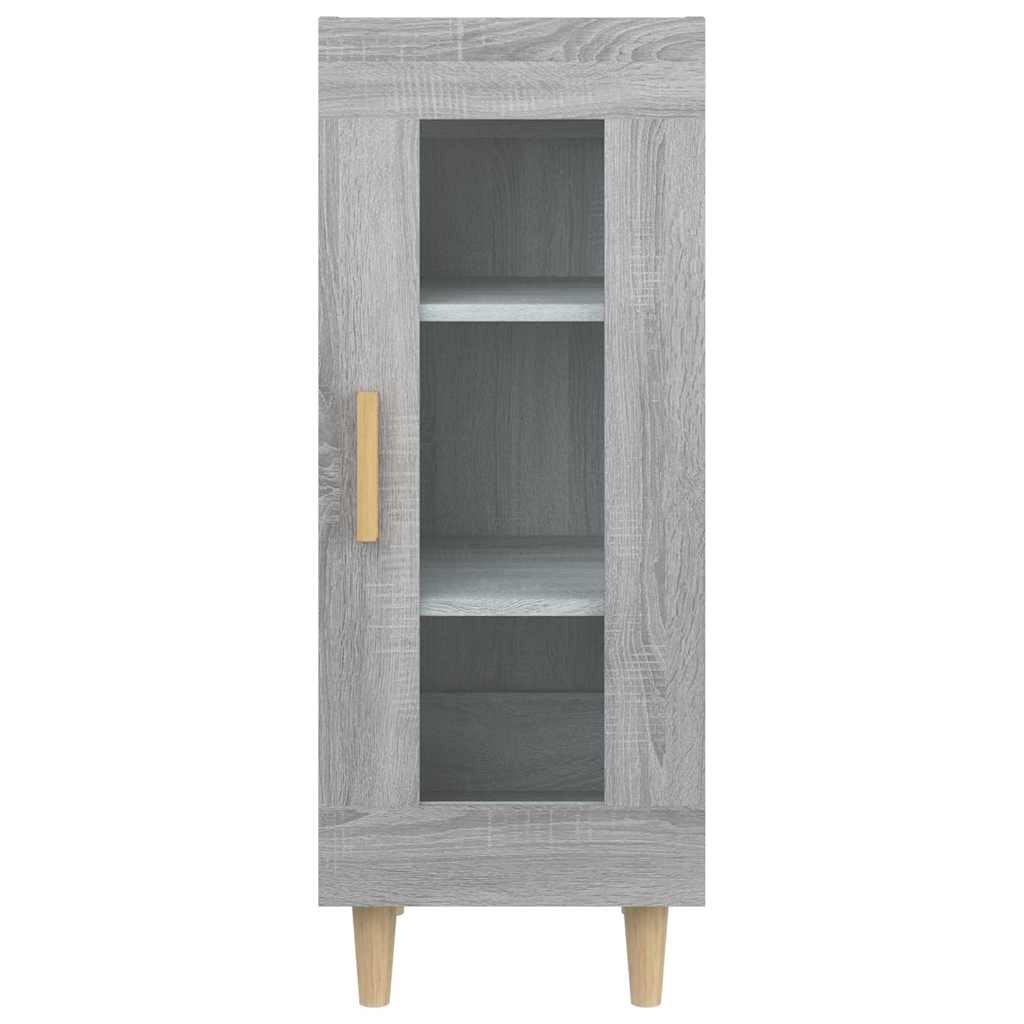 vidaXL Bahut gris Sonoma 34,5x34x90 cm Bois d'ingénierie