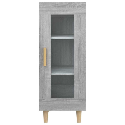 vidaXL Bahut gris Sonoma 34,5x34x90 cm Bois d'ingénierie