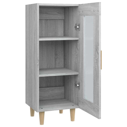 vidaXL Bahut gris Sonoma 34,5x34x90 cm Bois d'ingénierie