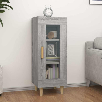 vidaXL Bahut gris Sonoma 34,5x34x90 cm Bois d'ingénierie