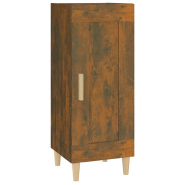 vidaXL Bahut chêne fumé 34,5x34x90 cm Bois d'ingénierie