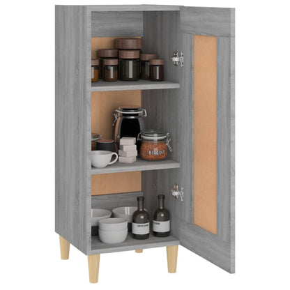 vidaXL Bahut gris Sonoma 34,5x34x90 cm Bois d'ingénierie