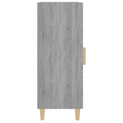 vidaXL Bahut gris Sonoma 34,5x34x90 cm Bois d'ingénierie