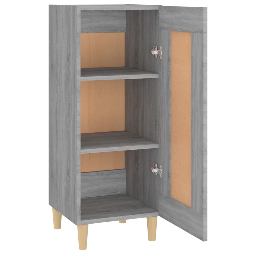 vidaXL Bahut gris Sonoma 34,5x34x90 cm Bois d'ingénierie