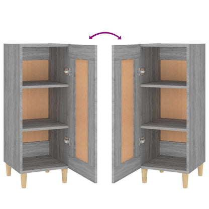 vidaXL Bahut gris Sonoma 34,5x34x90 cm Bois d'ingénierie