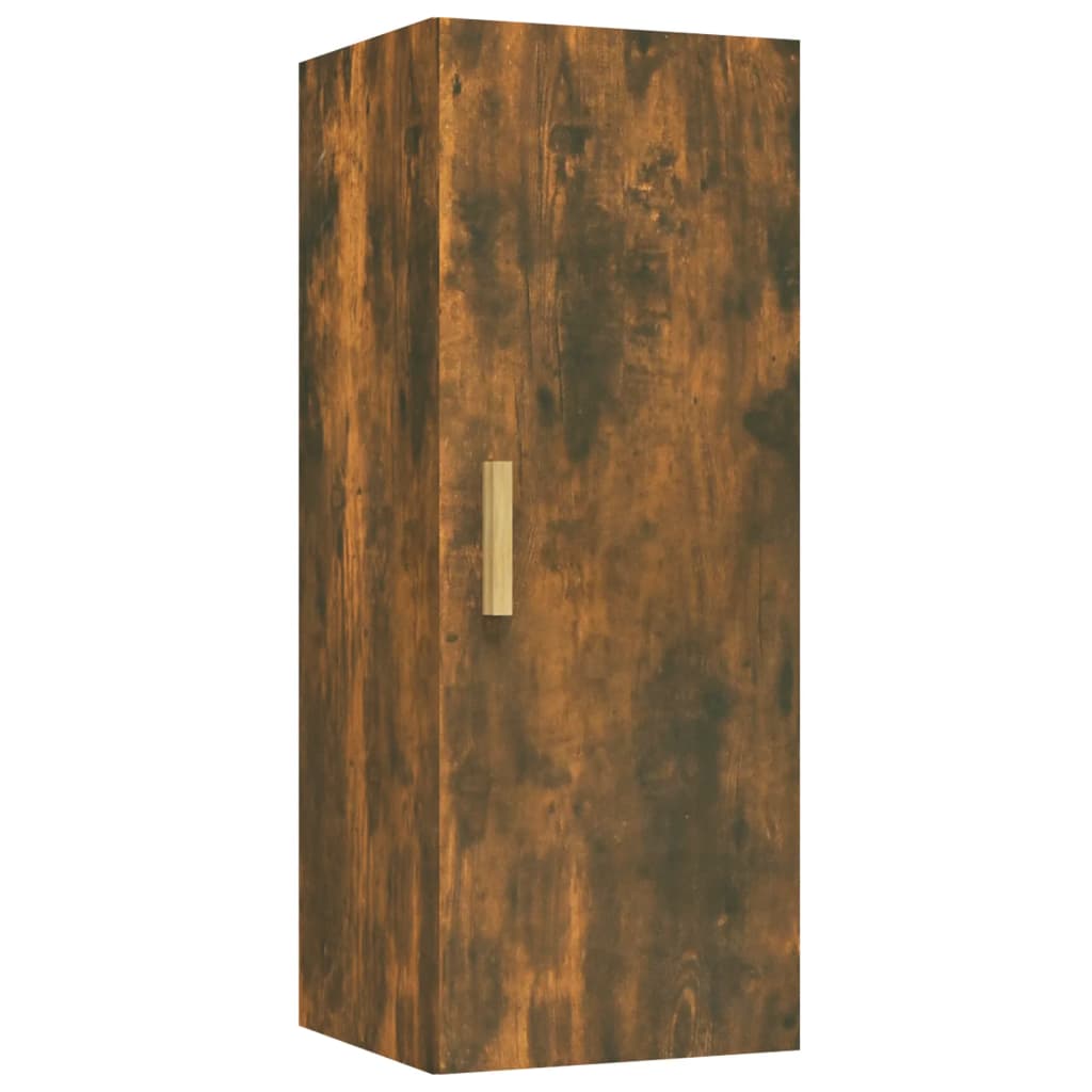 vidaXL Wandschrank Räuchereiche 34,5x34x90 cm Holzwerkstoff