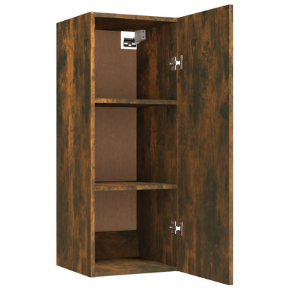 vidaXL Wandschrank Räuchereiche 34,5x34x90 cm Holzwerkstoff