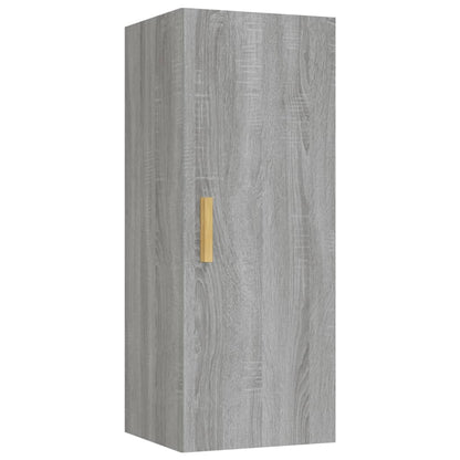 vidaXL Wandschrank Grau Sonoma 34,5x34x90 cm Holzwerkstoff