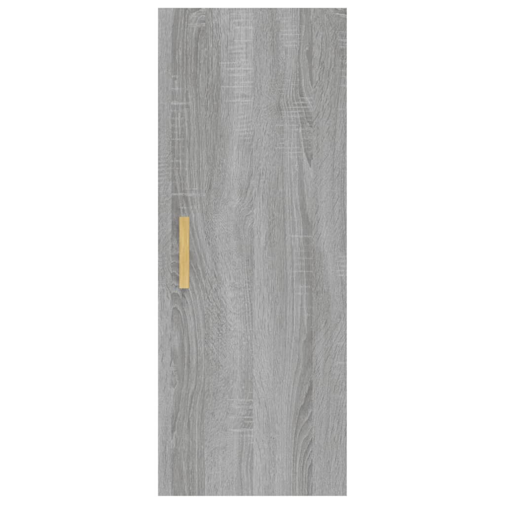 vidaXL Wandschrank Grau Sonoma 34,5x34x90 cm Holzwerkstoff