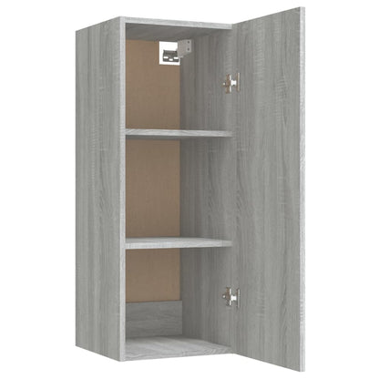 vidaXL Wandschrank Grau Sonoma 34,5x34x90 cm Holzwerkstoff