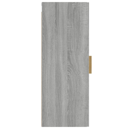 vidaXL Wandschrank Grau Sonoma 34,5x34x90 cm Holzwerkstoff