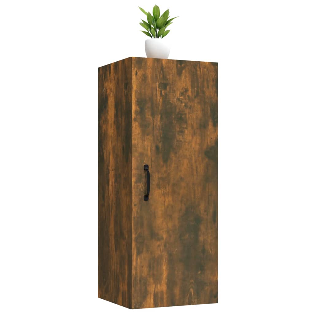 vidaXL Hängeschrank Räuchereiche 34,5x34x90 cm Holzwerkstoff