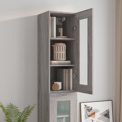 vidaXL Armoire murale Gris Sonoma 34,5x34x90 cm