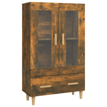 vidaXL Meuble haut chêne fumé 70x31x115 cm bois d'ingénierie
