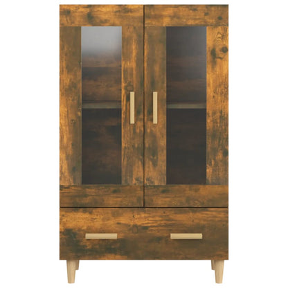 vidaXL Meuble haut chêne fumé 70x31x115 cm bois d'ingénierie