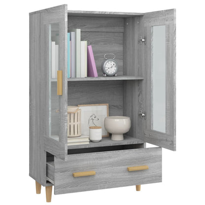 vidaXL Bahut haut gris Sonoma 70x31x115 cm en bois d'ingénierie